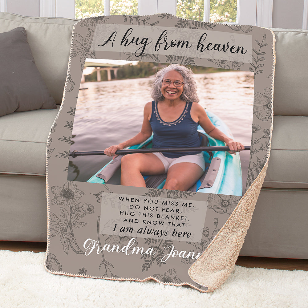 Personalised hug blanket sale