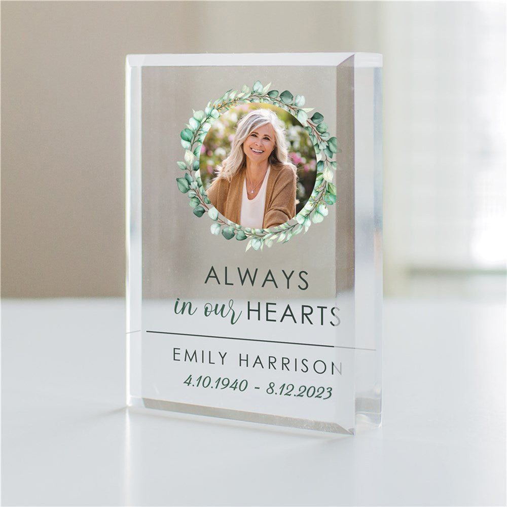 Always In Our Hearts Personalized Photo Keepsake