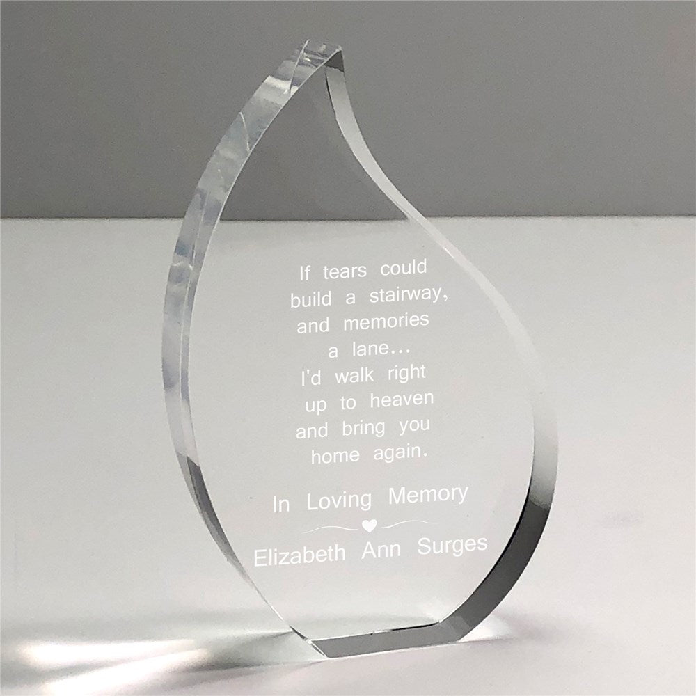 Personalized Tears Could Build A Stairway Memorial Tear Keepsake