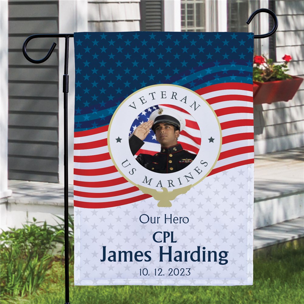 Personalized Memorial Garden Flag for Veteran