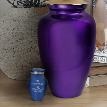 Engraved Always And Forever In Our Hearts Small Keepsake Urn