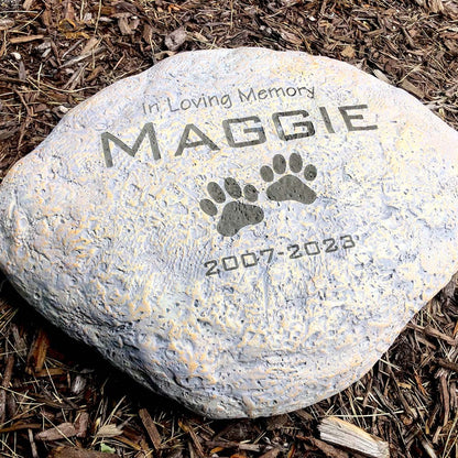 In Loving Memory Engraved Pet Memorial Garden Stone