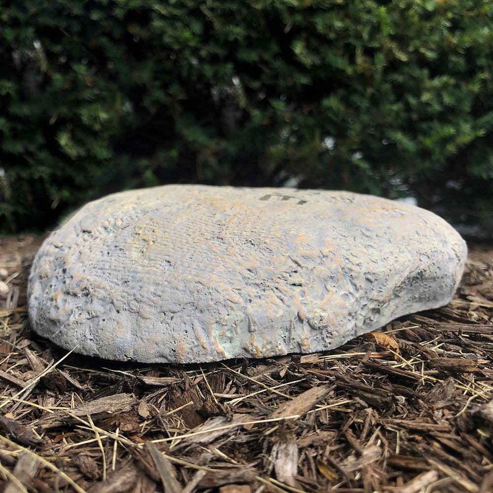 Engraved Memorial Garden Stone With Cross