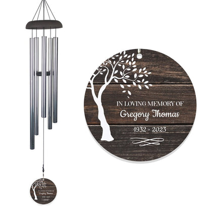 Personalized In Loving Memory Tree Wind Chime