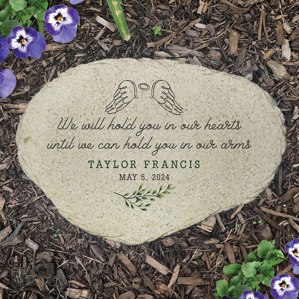 Hold You In Our Hearts Pregnancy Loss Memorial Garden Stone