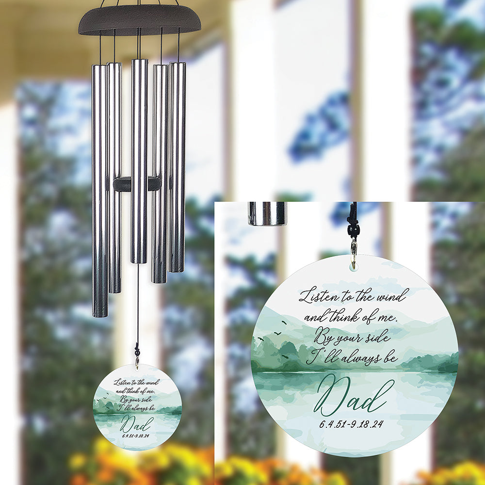 Memorial Wind Chime for Loss of Dad - Listen to the Wind