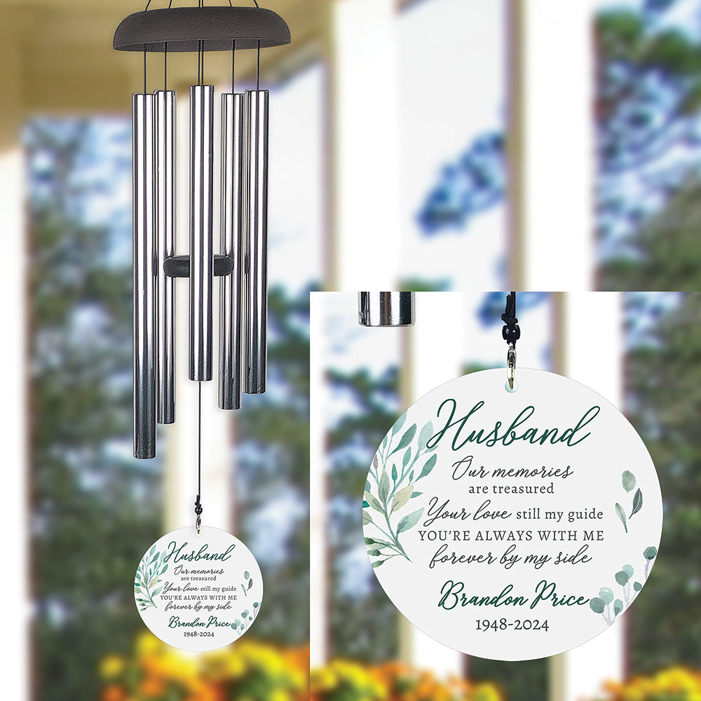 Memorial Wind Chime for Loss of Husband