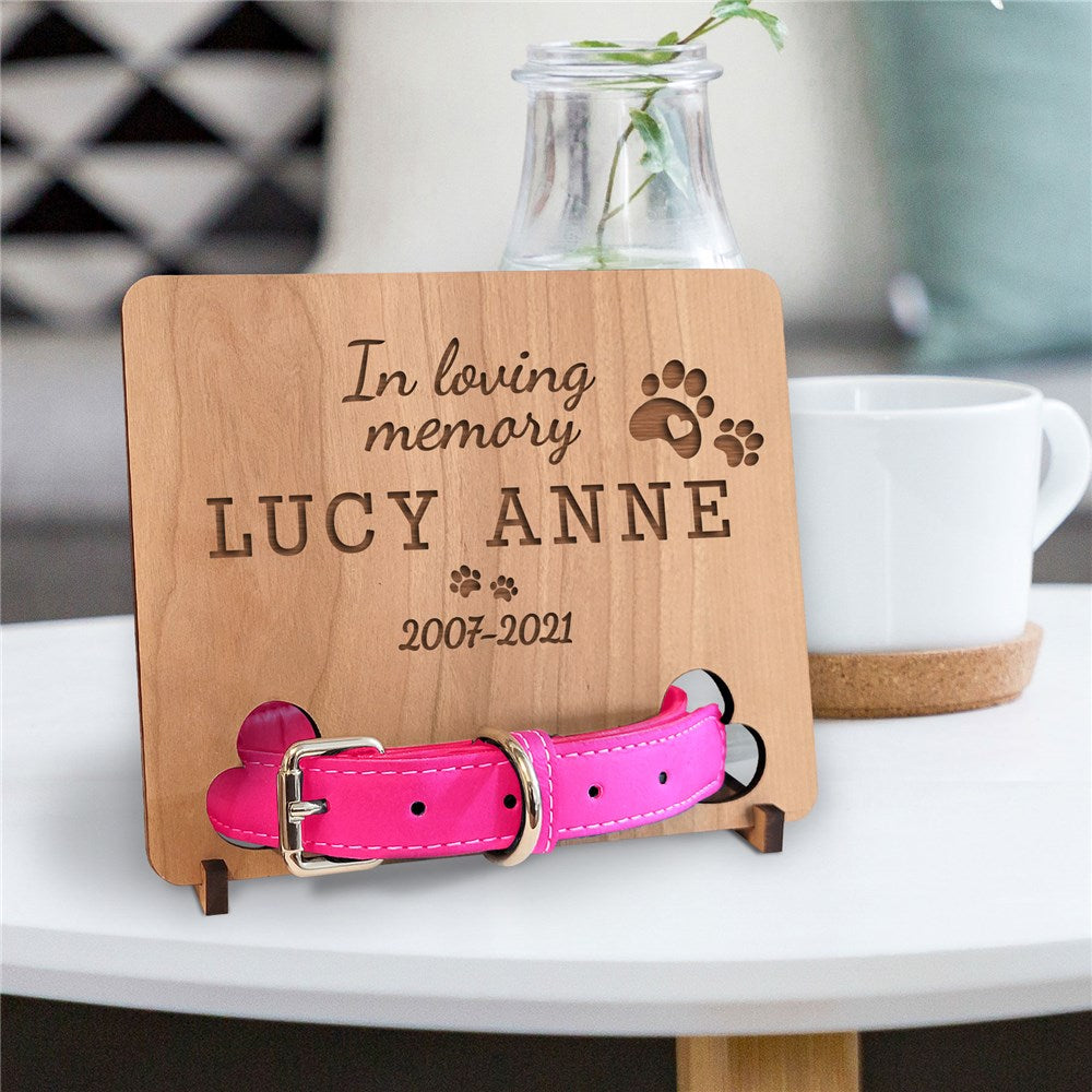 In Loving Memory Dog Collar Keepsake