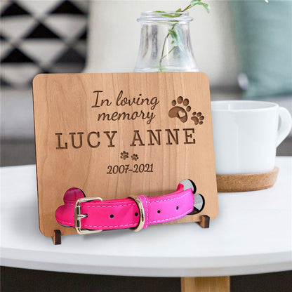 In Loving Memory Dog Collar Keepsake