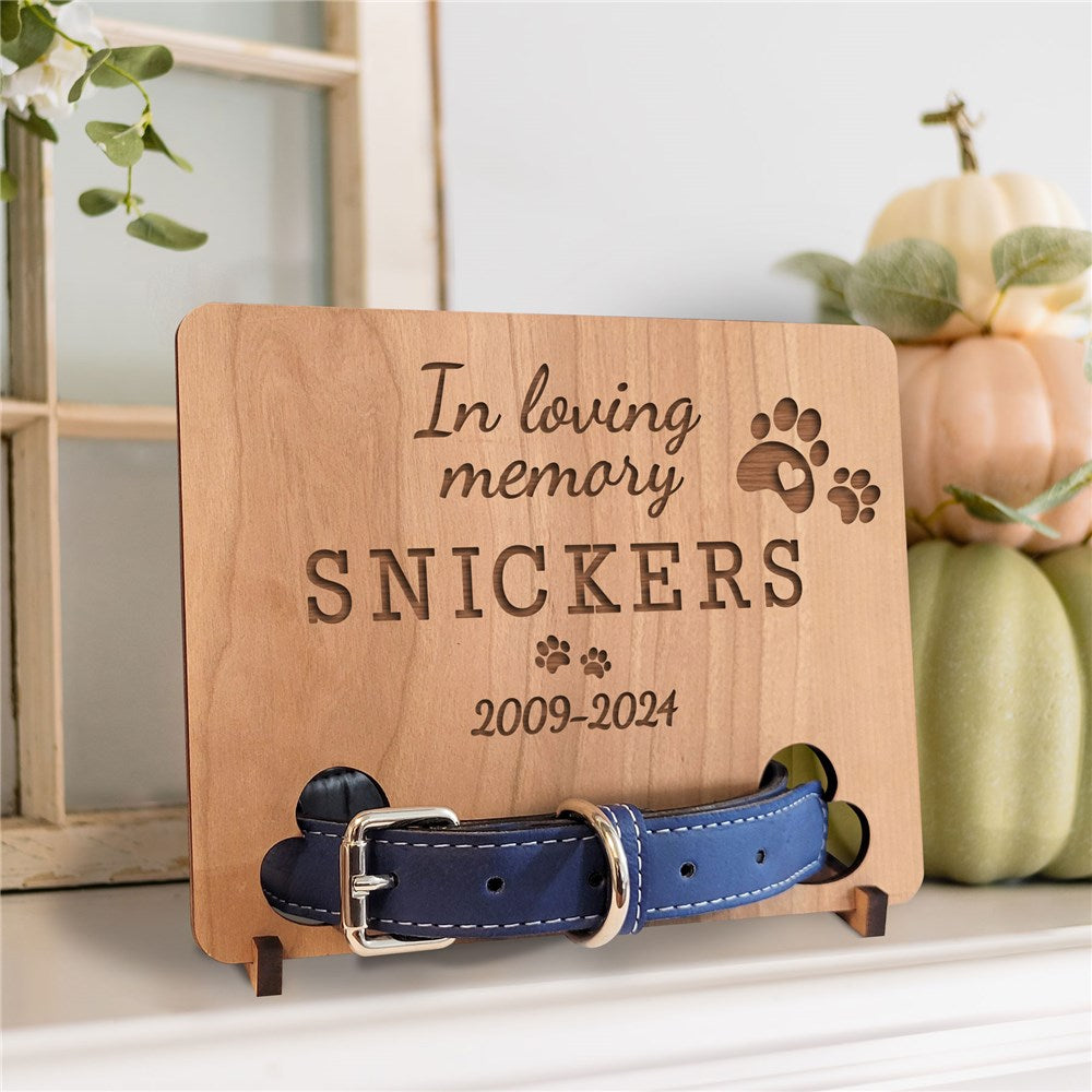 In Loving Memory Dog Collar Keepsake