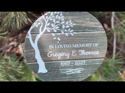 Personalized In Loving Memory Tree Wind Chime