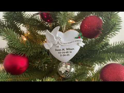 Personalized In Our Hearts Forever Memorial Ornament